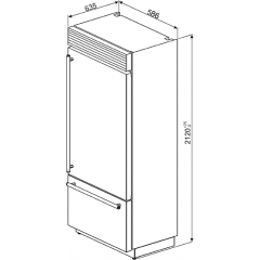 Винный шкаф Smeg WF366LDX