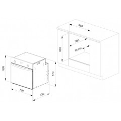 Духовой шкаф LEX EDM 070 WH