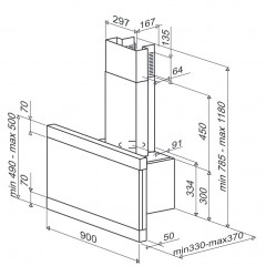 Вытяжка Best Modular 90 BK