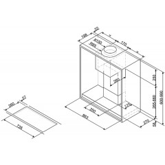Вытяжка Smeg KSGT74B