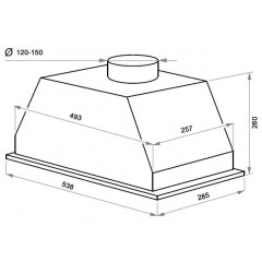 Вытяжка Maunfeld Urania 53 нержавеющая сталь
