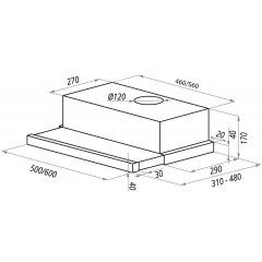 Вытяжка Maunfeld VS Light 60 черный