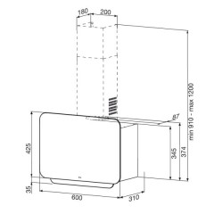 Вытяжка Best EXPO Standart 60 (Чёрное стекло)