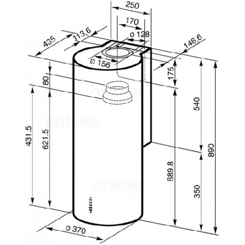 Вытяжка Smeg KR 37 X