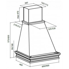 Вытяжка LEX Verona 900 white