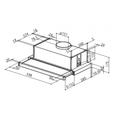 Вытяжка Faber FLEXA W/GL A60 110.0389.223