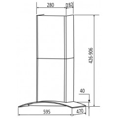 Вытяжка Dach MARTA sensor 90 inox