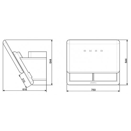 Вытяжка Smeg KFAB75CR