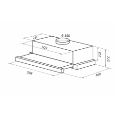 Вытяжка Maunfeld TS Touch 50 (белый)
