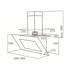 Вытяжка Teka DVT 980 W