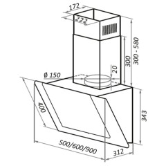 Вытяжка Maunfeld Wind Push 60 (бежевый)