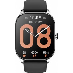 Умные часы Amazfit Pop 3S (серебристый, с силиконовым ремешком)