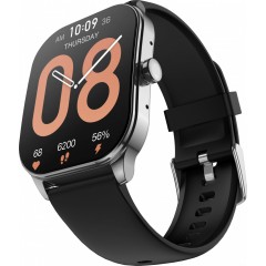 Умные часы Amazfit Pop 3S (серебристый, с силиконовым ремешком)