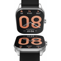 Умные часы Amazfit Pop 3S (серебристый, с силиконовым ремешком)