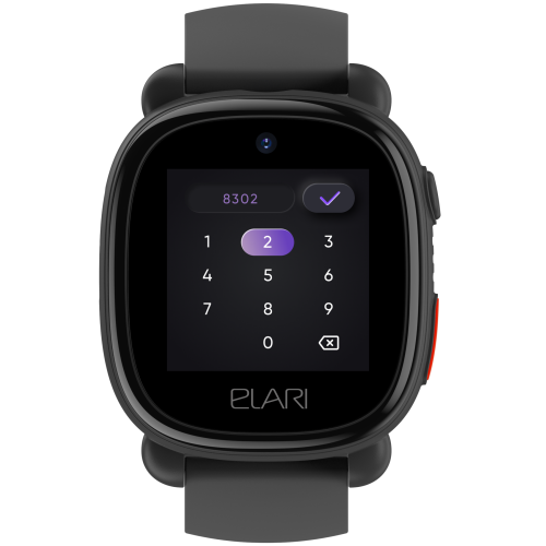 Детские умные часы Elari KidPhone 4G Lite (черный)