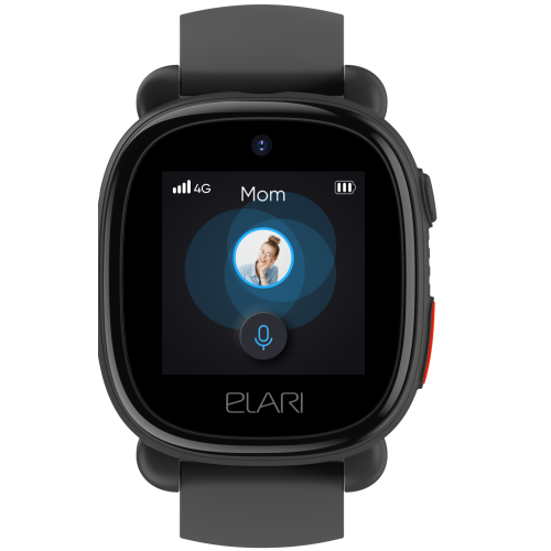Детские умные часы Elari KidPhone 4G Lite (черный)