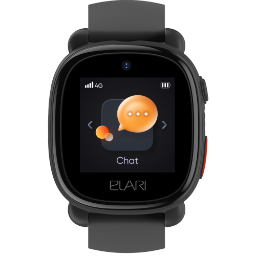 Детские умные часы Elari KidPhone 4G Lite (черный)