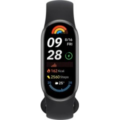 Фитнес-браслет Xiaomi Smart Band 9 (черный, с черным силиконовым ремешком, международная версия)