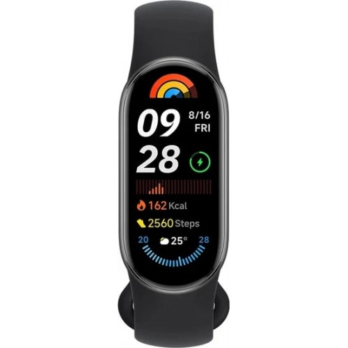 Фитнес-браслет Xiaomi Smart Band 9 (черный, с черным силиконовым ремешком, международная версия)