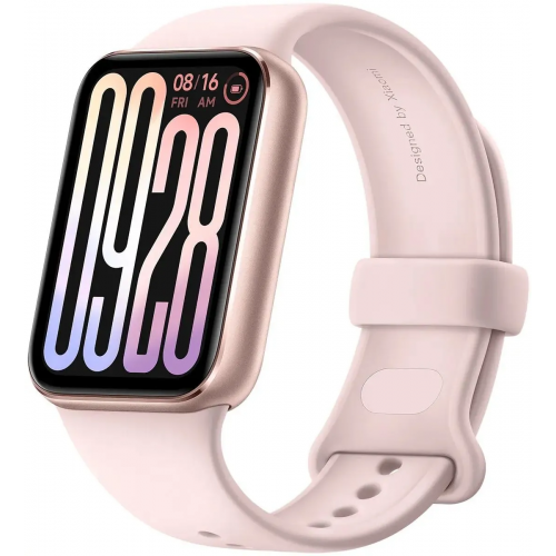 Фитнес-браслет Xiaomi Smart Band 9 Pro M2401B1 (розовый, с розовым силиконовым ремешком, международная версия)