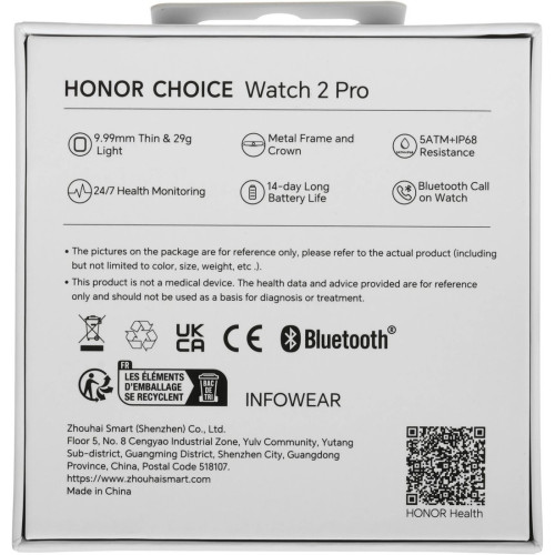 Умные часы Honor Choice InFoWear Watch 2 Pro LWS-WB11 (черный)