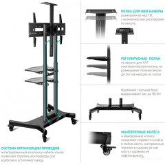 Кронштейн Onkron TS1881 (черный)