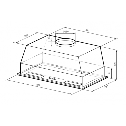 Вытяжка LEX Hyper 900 Inverter WH