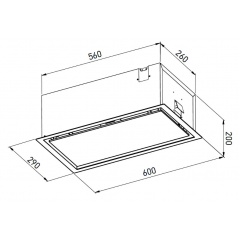 Вытяжка Meferi SMARTBOX60BK Glass Comfort