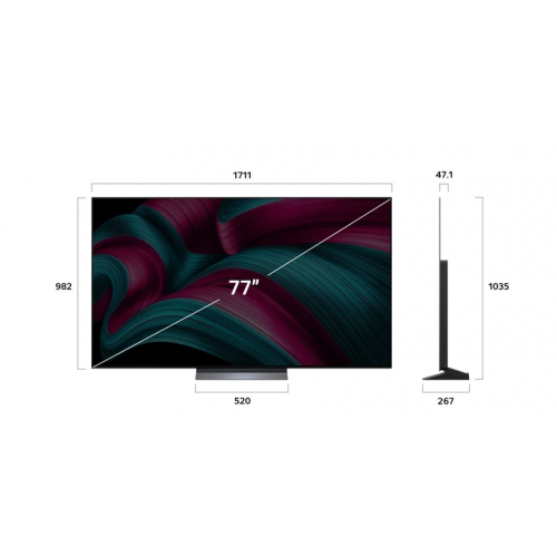 Телевизор LG OLED evo AI C5 OLED77C5RLA
