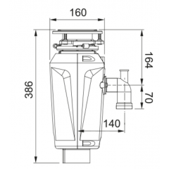 Измельчитель пищевых отходов Franke Slim 100 134.0715.095