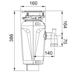 Измельчитель пищевых отходов Franke Slim 125 134.0715.094
