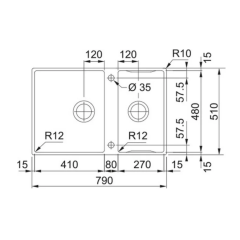 Кухонная мойка Franke Box Center BWX 220-41-27 127.0579.559