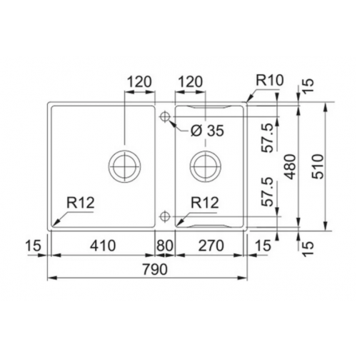 Кухонная мойка Franke Box Center BWX 220-41-27 127.0579.559