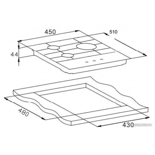 Варочная панель Weissgauff HGG 451 BGV Nano Glass