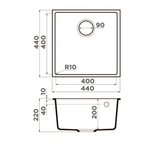 Кухонная мойка Omoikiri Bosen 44-U WH (белый)