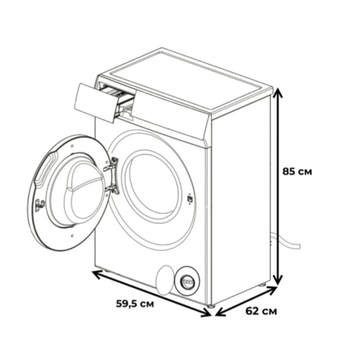 Стиральная машина Meferi MFWD1071216WH Comfort Plus