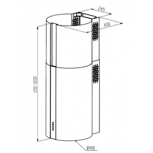 Вытяжка Meferi TUBE40IX Power