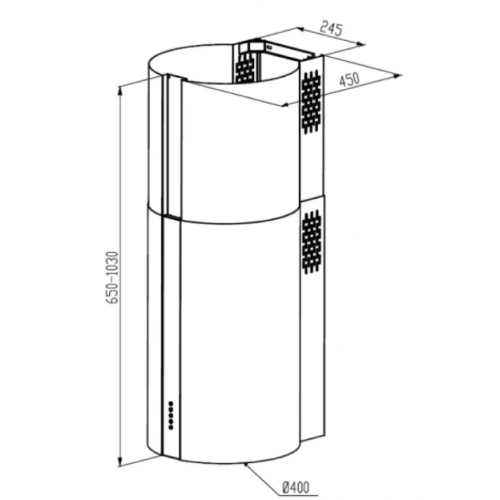 Вытяжка Meferi TUBE40WH Comfort Plus