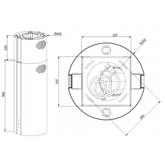 Вытяжка Meferi TUBE40WH Isla Power