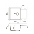 Кухонная мойка Omoikiri Daisen 65 WH 4997523 (белый)
