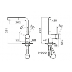 Смеситель Omoikiri Akashi-S WH (белый)