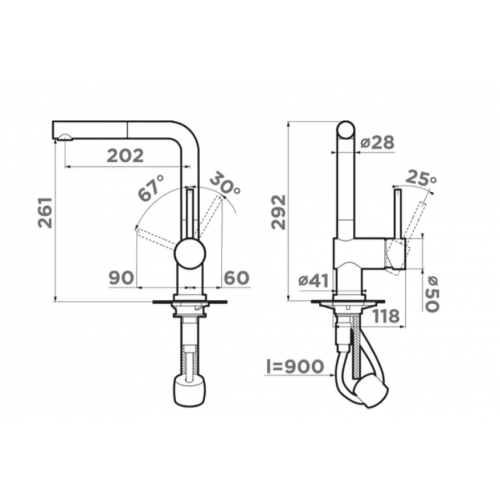 Смеситель Omoikiri Akashi-S WH (белый)