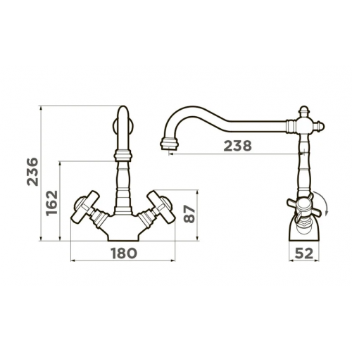Смеситель Omoikiri Tokigawa-G