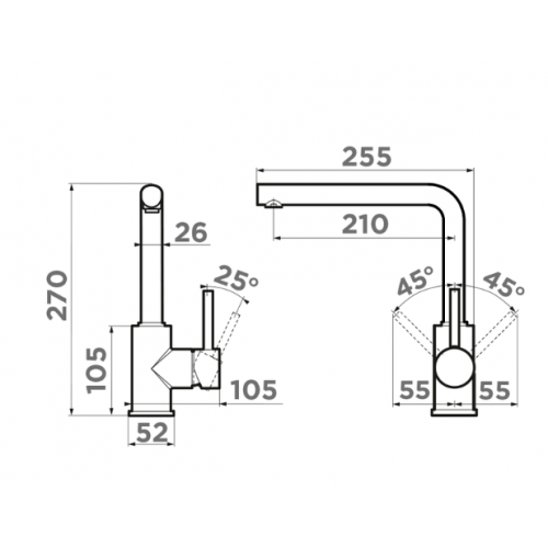 Смеситель Omoikiri Nakagawa-P-ES (эспрессо)