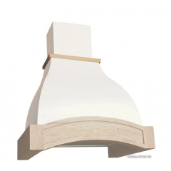 Вытяжка Elikor Аркада 60П-650-П3Г (Белый муар/Дуб неокрашенный)