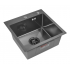 Кухонная мойка ARFEKA ECO AR 450*450 BLACK PVD NANO DECOR (настольная)