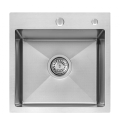 Кухонная мойка ARFEKA ECO AR 450*450 SATIN DECOR MILLET GRAINS (настольная)