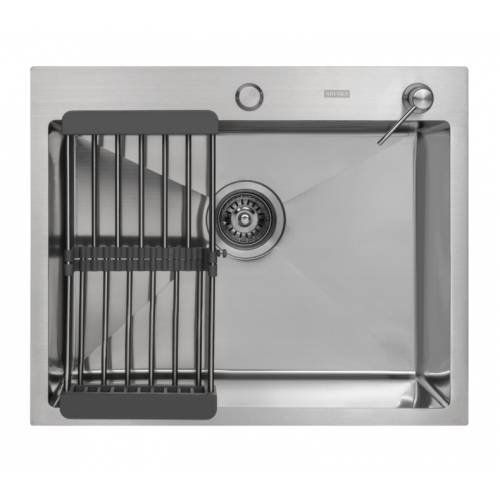 Кухонная мойка ARFEKA ECO AR мойка 600*500, коландер, дозатор SATIN DECOR MILLET GRAINS