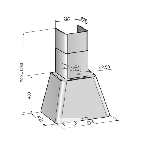 Вытяжка Elikor Гамма 60П-650-Э3Г (кремовый/бронза)