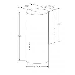 Вытяжка Meferi TUBE35BK Ultra